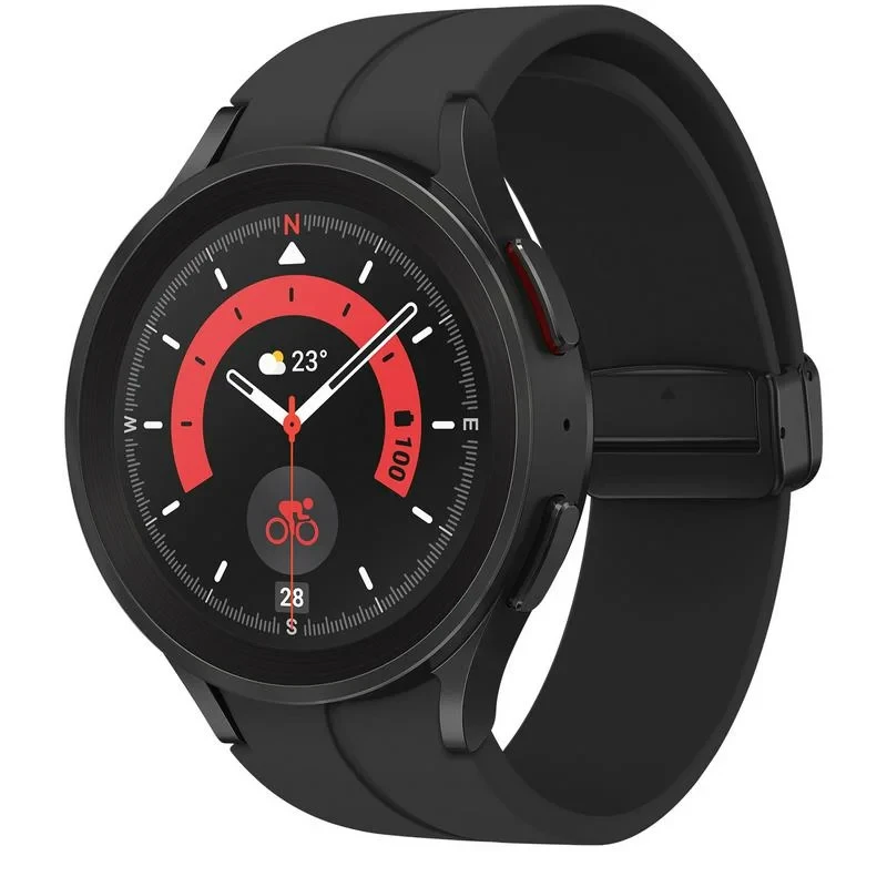 Смарт часы Samsung Galaxy Watch5 Pro Titanium 45mm, Black (SM-R920NZKACIS) - фото 1 - id-p110316509
