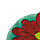 Канва-схема для вышивки красный цветок, фото 2