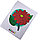 Канва-схема для вышивки красный цветок, фото 3
