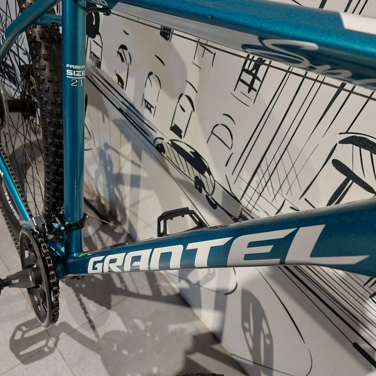 Горный Велосипед "Grantel" XC460. 21 рама. 29 колеса. Найнер. Скоростной. MTB. Зелено-синий. - фото 5 - id-p110318108
