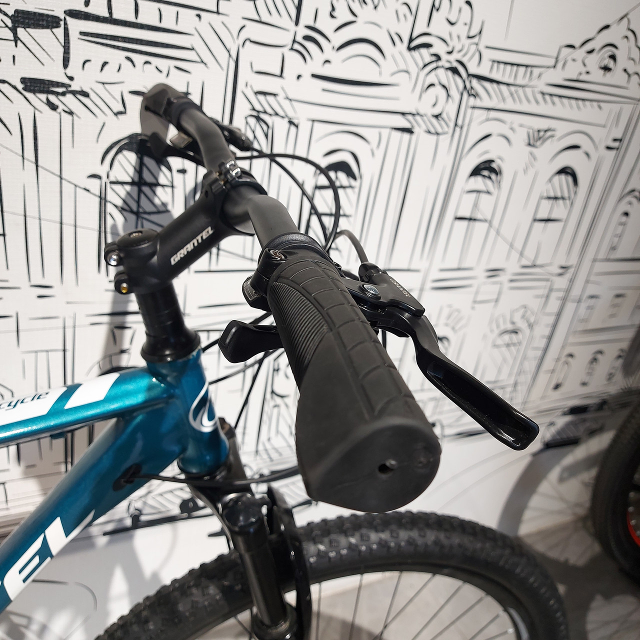 Горный Велосипед "Grantel" XC460. 21 рама. 29 колеса. Найнер. Скоростной. MTB. Зелено-синий. - фото 6 - id-p110318108