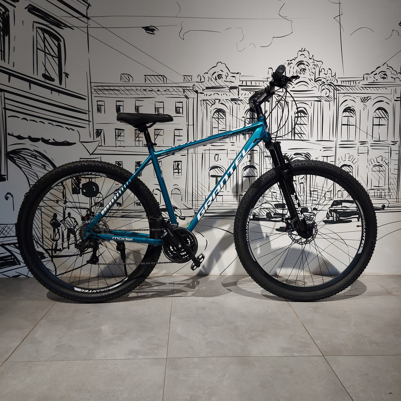 Горный Велосипед "Grantel" XC460. 21 рама. 29 колеса. Найнер. Скоростной. MTB. Зелено-синий. - фото 8 - id-p110318108