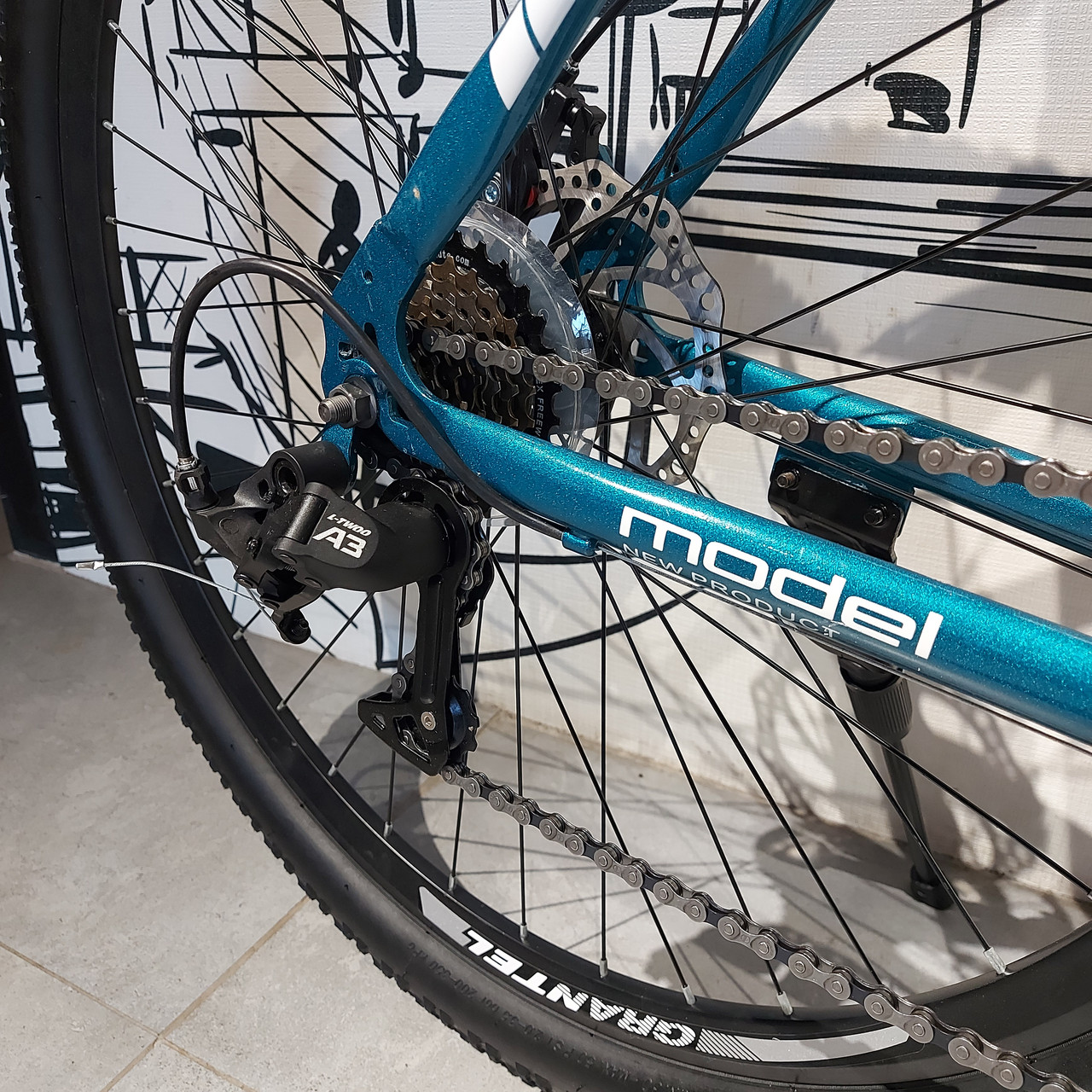 Горный Велосипед "Grantel" XC460. 21 рама. 29 колеса. Найнер. Скоростной. MTB. Зелено-синий. - фото 9 - id-p110318108