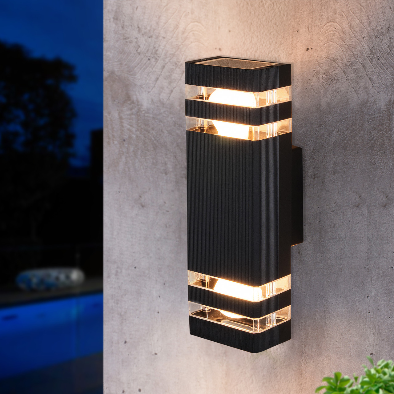 Фасадный, настенный светильник двухсторонний E27, фото 1