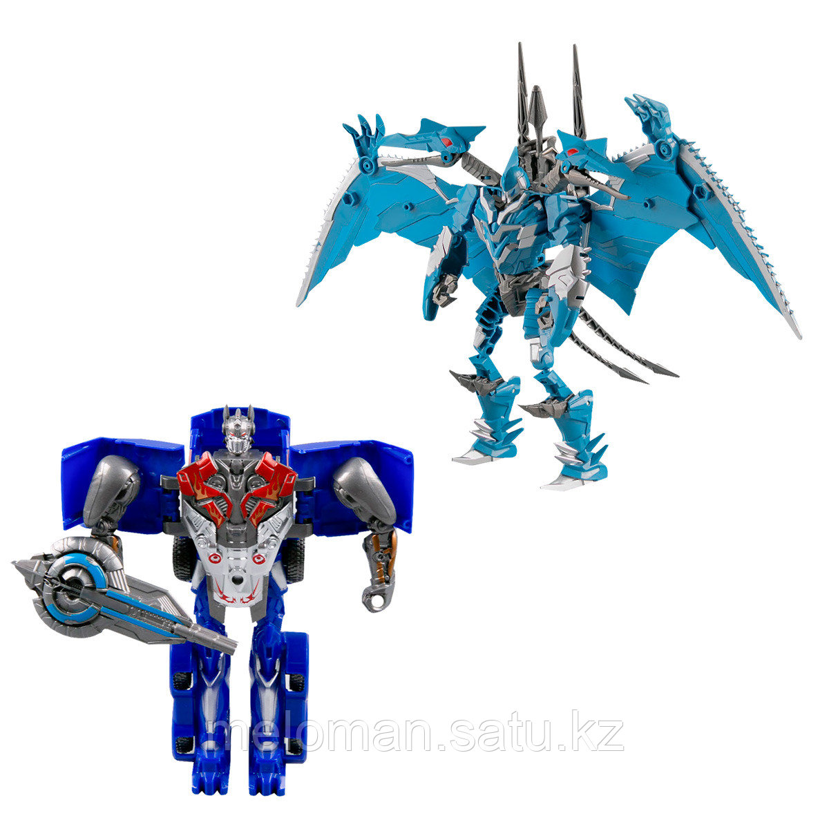 Changerobot: Игр.н-р из 2х роботов-трансформеров, синий-голубой - фото 1 - id-p102216351