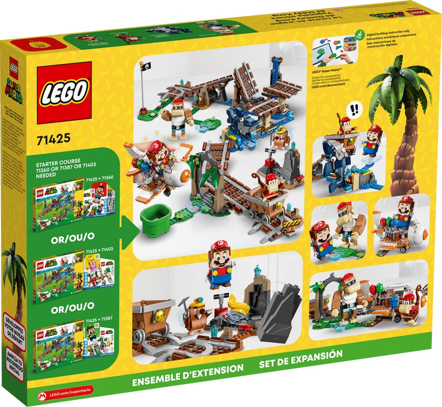 Lego Super Mario Поездка Дидди Конга на шахтной тележке