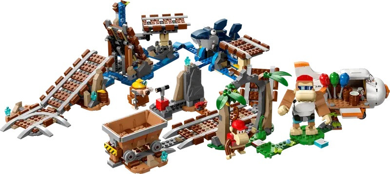 Lego Super Mario Поездка Дидди Конга на шахтной тележке