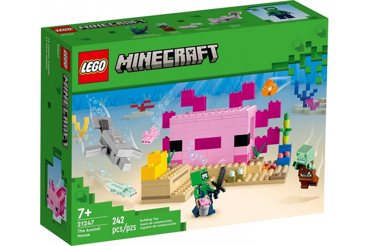 Lego Minecraft Дом Аксолотля - фото 1 - id-p110319116