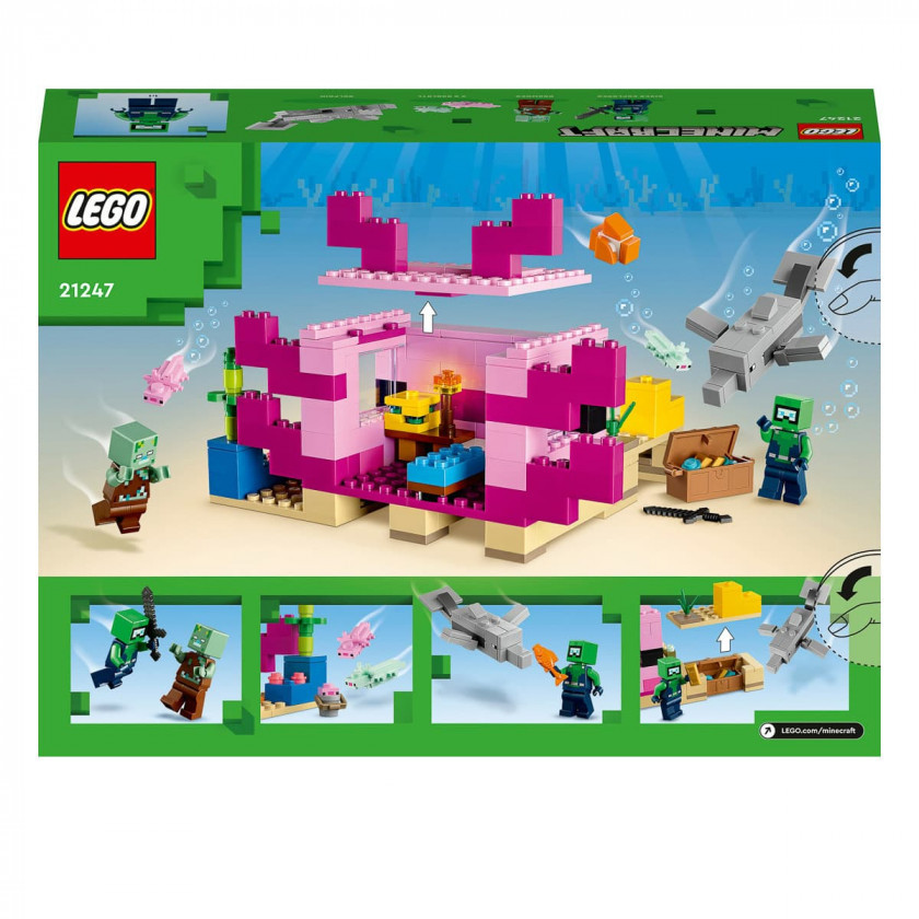 Lego Minecraft Дом Аксолотля - фото 2 - id-p110319116