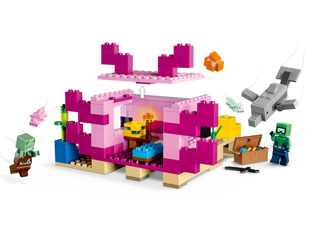 Lego Minecraft Дом Аксолотля - фото 4 - id-p110319116