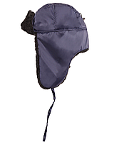 Шапка-ушанка ЛЮКС синяя (тк.Оксфорд), фото 2