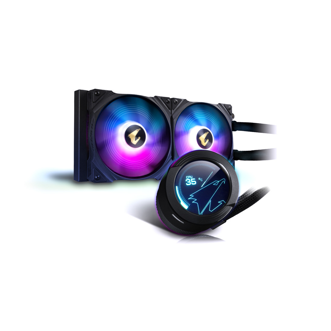 Кулер для процессора Gigabyte GP-AORUS WATERFORCE X 280 (4719331552138) Чёрный