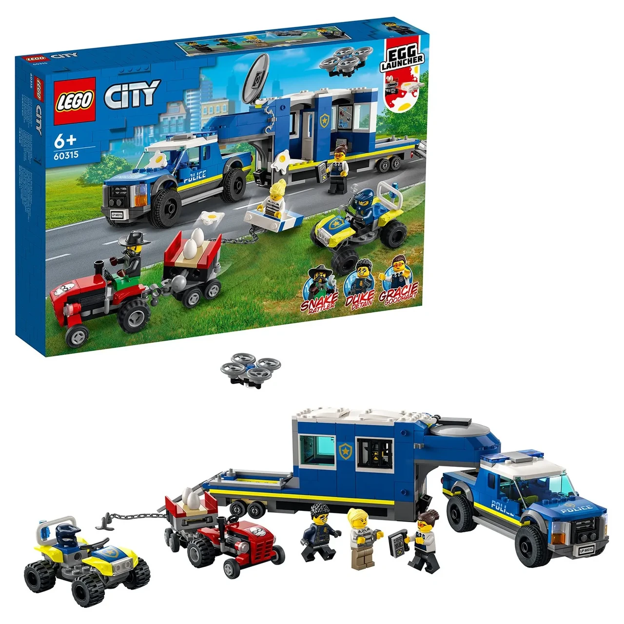 Конструктор LEGO City Полицейский мобильный командный трейлер 60315 - фото 1 - id-p110314924