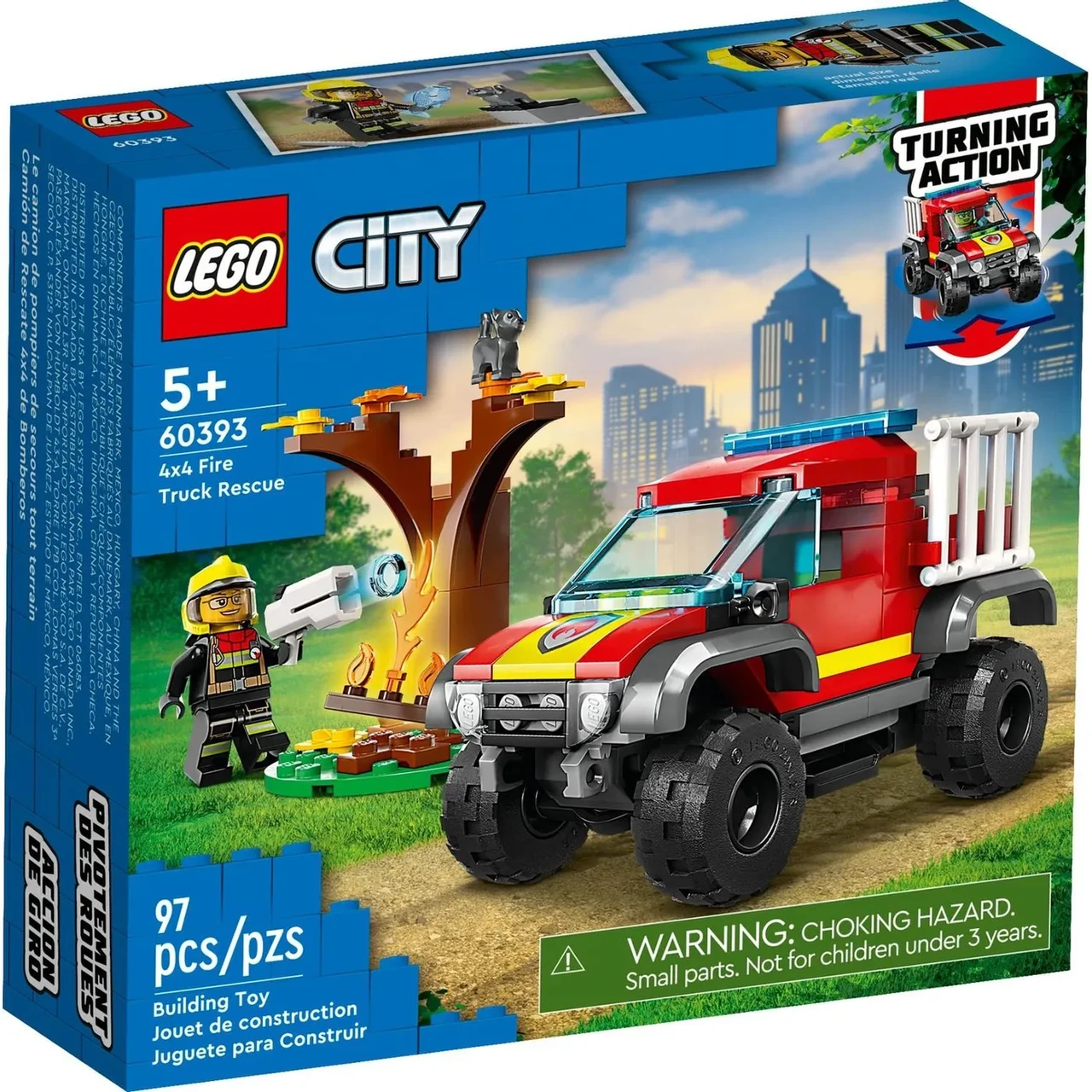 Конструктор LEGO City Fire Пожарно-спасательный внедорожник 60393 - фото 1 - id-p110314907