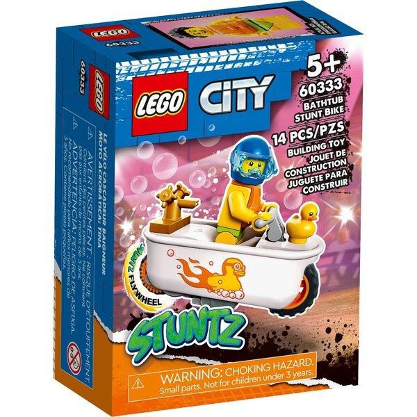 Конструктор LEGO City «Каскадерский мотоцикл для игры в ванной» 60333 - фото 1 - id-p110315207
