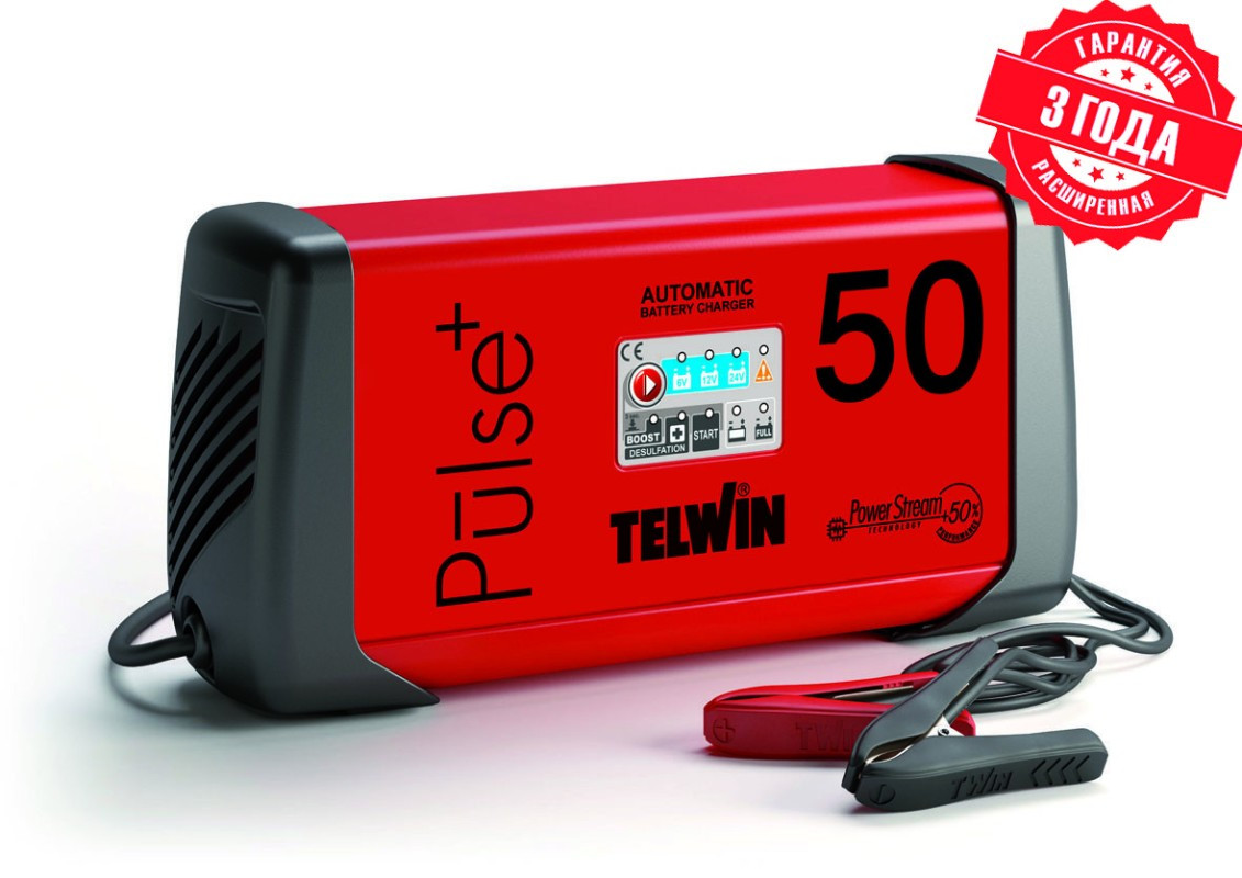 Зарядное устройство TELWIN PULSE 50 230V 6V/12V/24V - фото 1 - id-p110326091