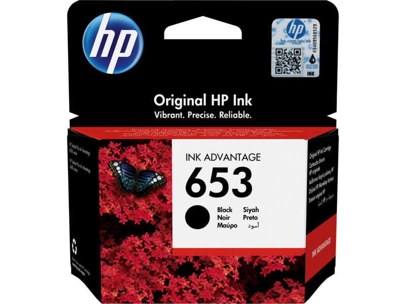 HP 3YM75AE Картридж струйный черный, HP 653 Ink Advantage для DeskJet 6075, 6400 HP DeskJet Ink Advantage 2875 - фото 1 - id-p110326167