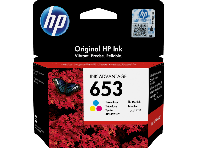 HP 3YM74AE Картридж струйный трехцветный, HP 653 Ink Advantage - фото 1 - id-p110326168