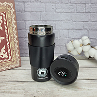 Термокружка с термодатчиком и фильтром 350 мл черная