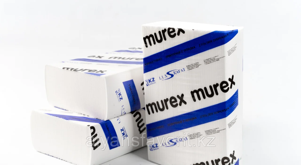 Полотенца бумажные Z-сложение 23*21 см, 20 пач/кор, 200 листов. Murex - фото 1 - id-p57035021