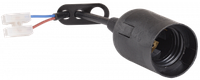 EPP14-04-01-K02 IEK Патрон подвесной с шнуром Ппл27-04-К52 пластик Е27 черный (50шт) (стикер на изделии)
