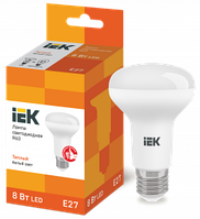 LLE-R63-8-230-30-E27 IEK Лампа светодиодная R63 рефлектор 8Вт 230В 3000К E27 IEK