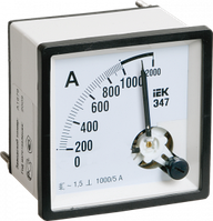 IPA10-6-0100-E IEK Амперметр аналоговый Э47 100/5А класс точности 1,5 72х72мм