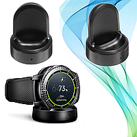 Беспроводная зарядка для смарт часов Gear S3 черная