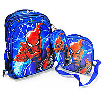 Школьный рюкзак 3 в 1 Человек-паук (рюкзак, пенал и сумка)