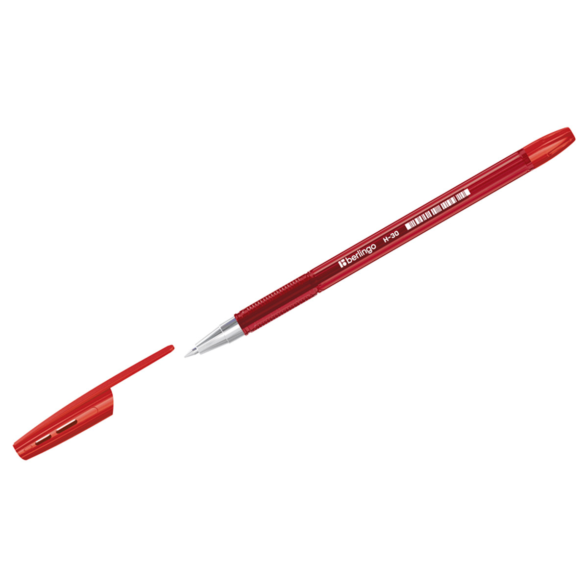 Ручка шариковая Berlingo "H-30" красная, 0,7мм, фото 1