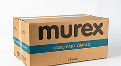 Туалетная бумага Z-сложения  24 пач/ в уп.,200 л. в пачке. MUREX