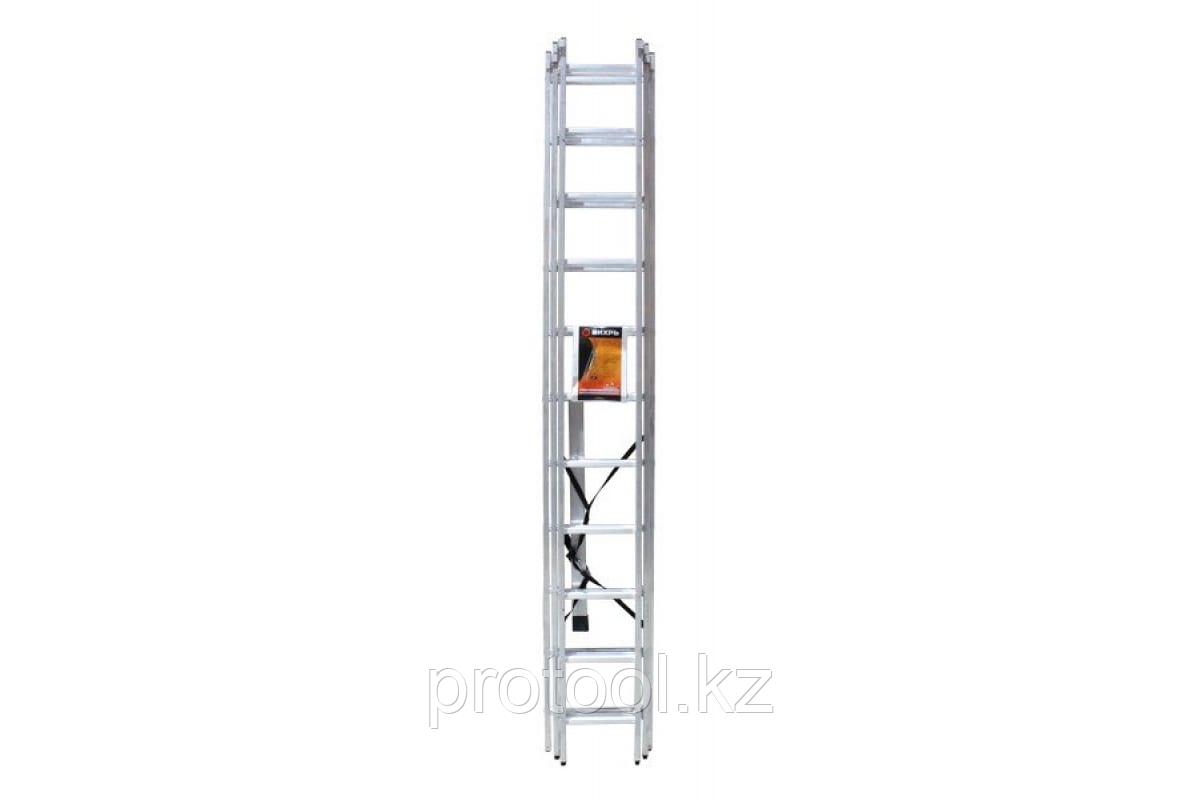 Лестница алюминиевая трёхсекционная ЛА 3х11 Вихрь - фото 1 - id-p84536854