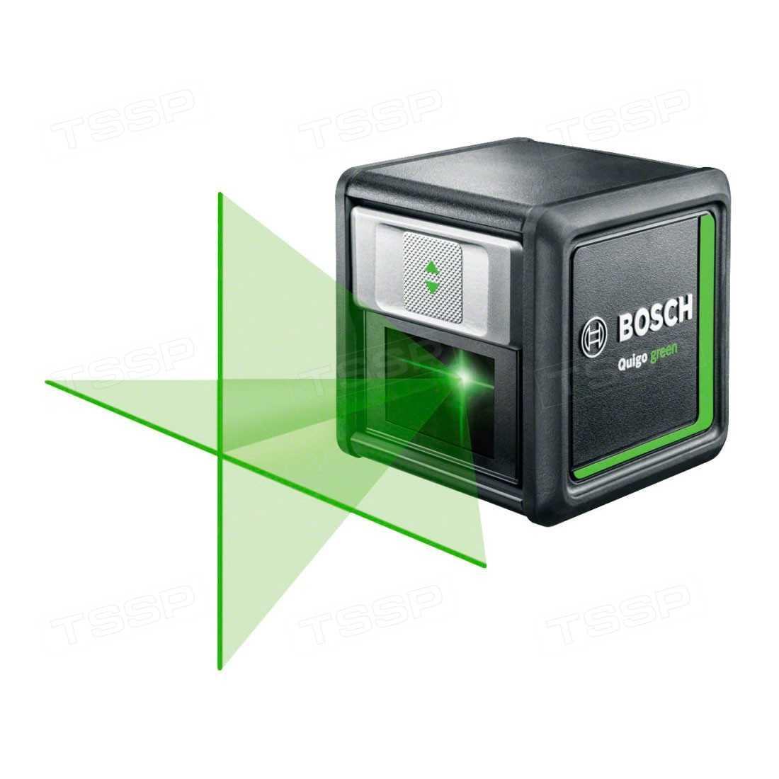 Лазер с перекрёстными лучами Bosch Quigo Green + MM2 0603663C00 - фото 1 - id-p110334696