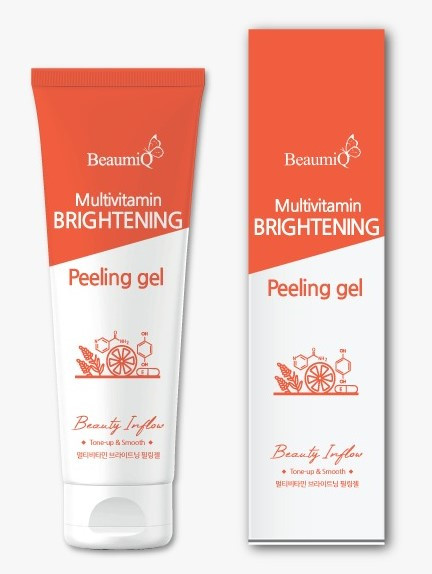 Пилинг-гель с мультивитаминами и осветляющим эффектом BeaumiQ Multivitamin Brightening Peeling Gel / 120 мл.