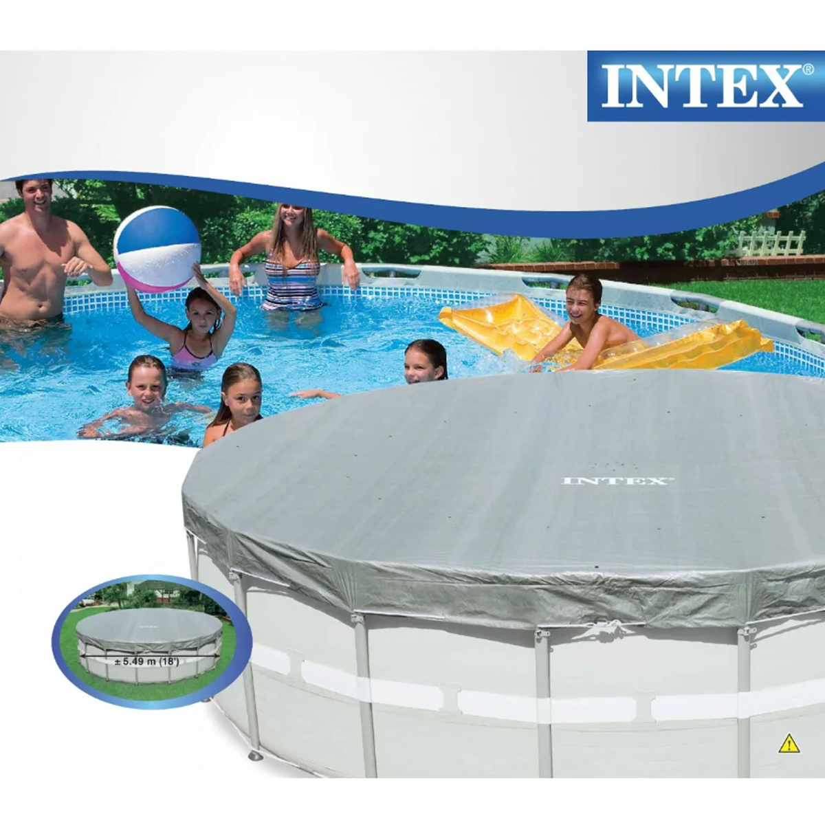 Тент для бассейна Intex 28041 (549 см) - фото 1 - id-p44257991