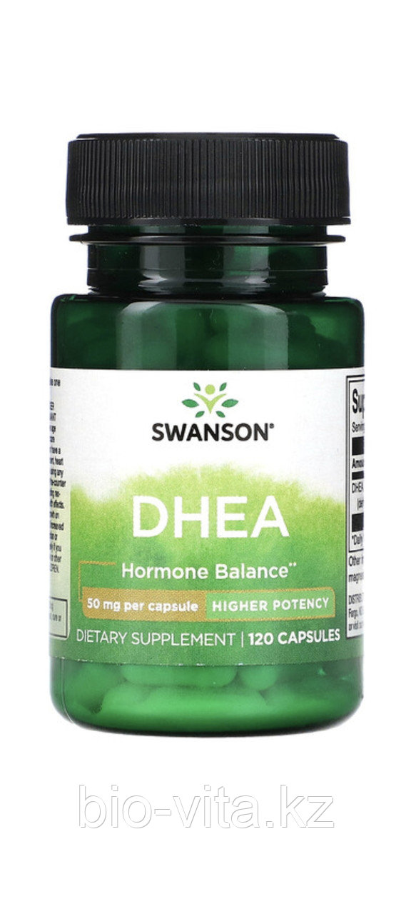 DHEA 50 мг. 120 капсул. SWANSON