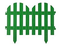 Забор декоративный GRINDA "ПАЛИСАДНИК", 28x300см, зеленый