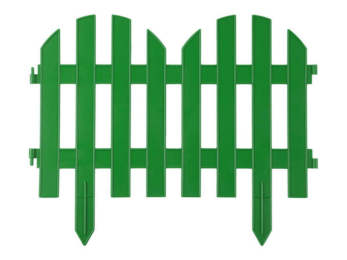 Забор декоративный GRINDA "ПАЛИСАДНИК", 28x300см, зеленый - фото 1 - id-p110345104