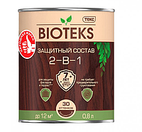 Защитный Состав 2-в-1 BIOTEKS Темная рябина 0,8л