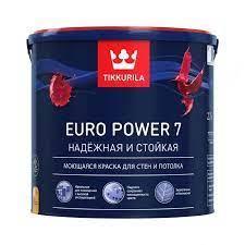 Краска матовая интерьерная стойкая к мытью EURO POWER 7С 9 л - фото 1 - id-p110345315