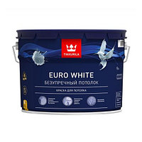 Краска для потолка белая гл/мат EURO WHITE 9л
