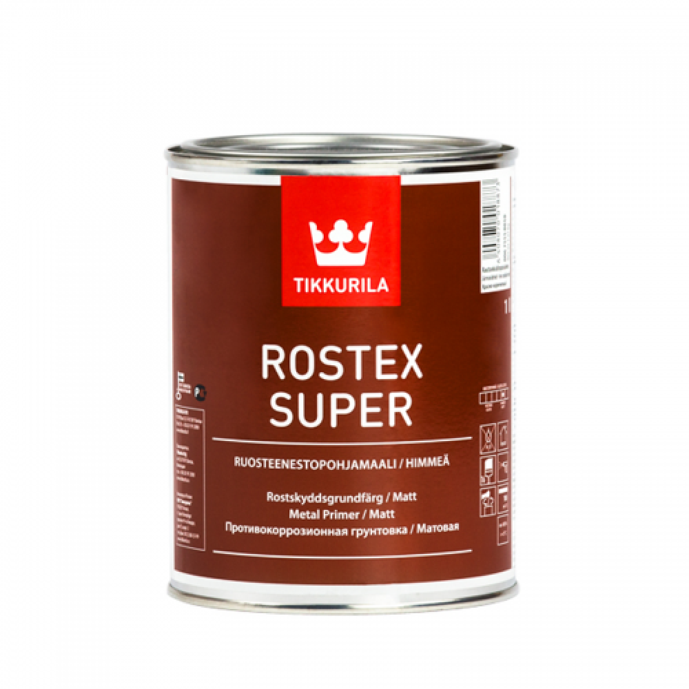 Грунт ROSTEX SUPER светло-серый 1л - фото 1 - id-p110345414