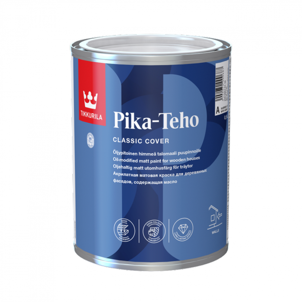 Краска для домов PIKA-TEHO A мат 0,9л - фото 1 - id-p110345497