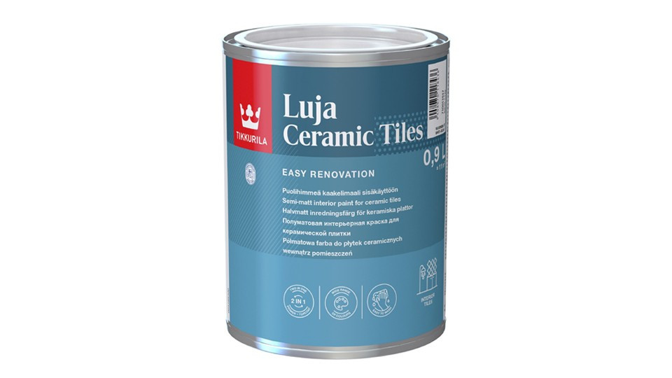 Краска интерьерная для керамической плитки Luja Ceramic Tiles A пл/мат 0,9л - фото 1 - id-p110345566