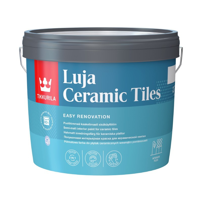 Краска интерьерная для керамической плитки Luja Ceramic Tiles A пл/мат 2,7л - фото 1 - id-p110345567
