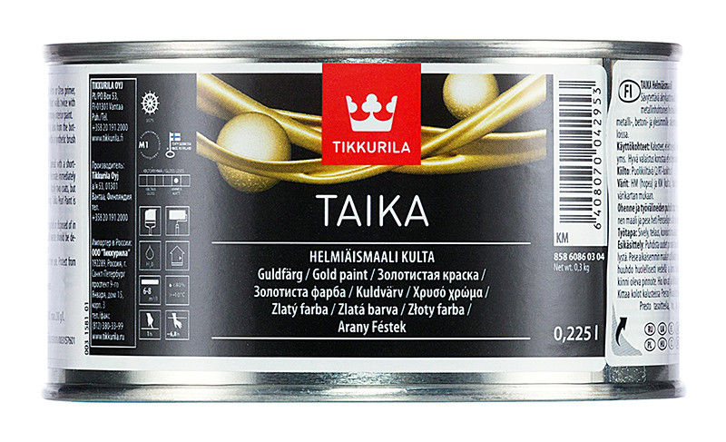Краска перламутровая TAIKA KM золото п/гл 0,225л - фото 1 - id-p110345579