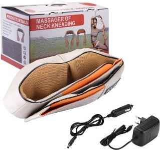 Массажер Massager of Neck Kneading с ИК-прогревом воротник вибрационный - фото 4 - id-p110355020