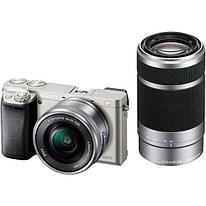 Фотоаппарат Sony Alpha A6400 kit 16-50mm + 55-210mm черный рус меню
