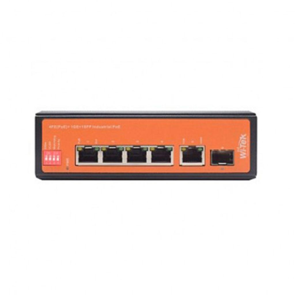 Wi-Tek WI-PS206GF-I Индустриальный неуправляемый Poe коммутатор, фото 1