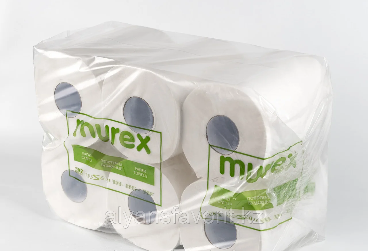 Бумажное полотенце рулонное с центральной вытяжкой 2-х слойное,80 м. 6 рул. в уп. Murex